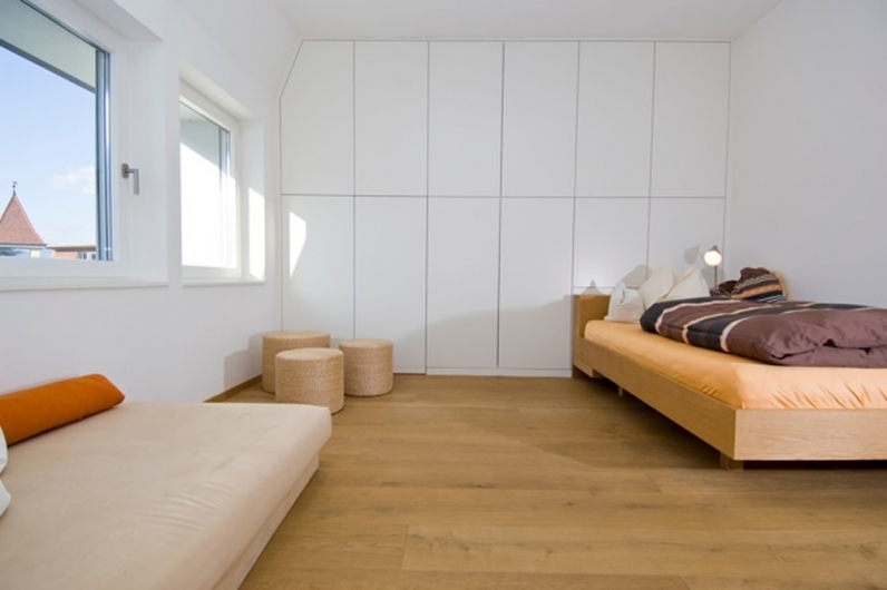 Schlafzimmer in Eiche - Weiss